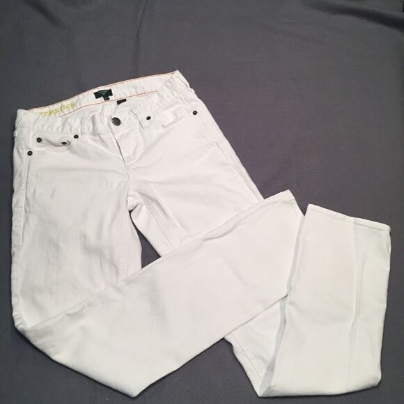 J. CREW JEANS MATCHSTICK  WHITE - Picture 2 of 7